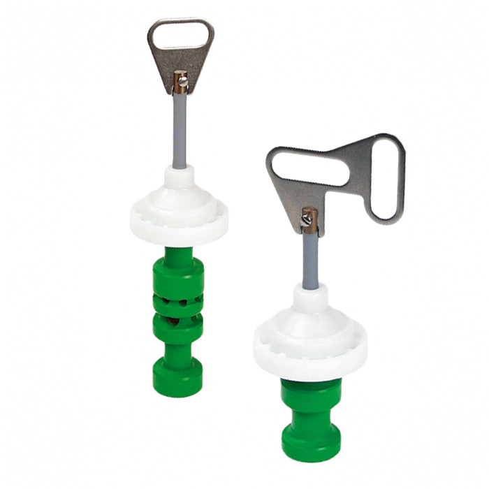 В клапане установлены два плунжера из латуни.